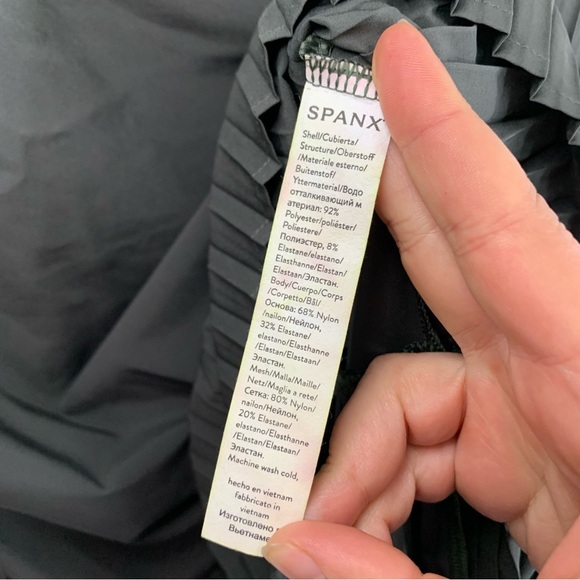 NWT Spanx Yes Pleats! Dress Pine Stone Green, size XL - Picture 7 of 11